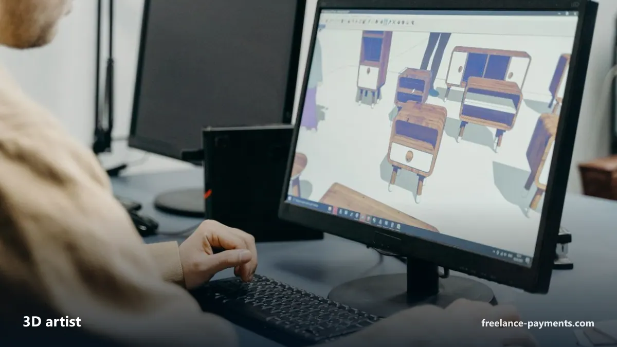 3D कलाकारों के लिए अमेरिका से भुगतान लेना